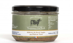 Des Hommes et des Boeufs - Rillettes de boeuf Saler/Aubrac au Poivre vert - 190 g