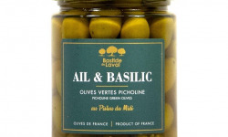 Moulin à huile Bastide du Laval - Olives variété Picholine à l'ail et au basilic