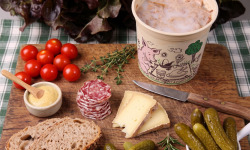 La Ferme du Louvier - Rillettes de porc nature 90 g de porc élevé en plein air