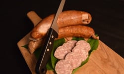 La Ferme des Peupliers - Saucisson à l'ail fumé 400g