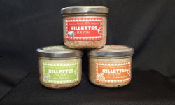 Charcuterie Mannei - Lot de 3 rillettes fermières au porc noir et agrumes
