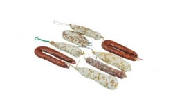 Maison Agour - Lot de 8 saucissons / saucisses sèches 1,4kg