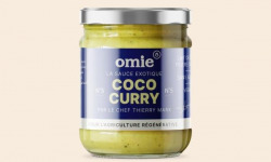 Omie - Sauce coco curry jaune de Madras bio - lait de coco équitable garanti sans déforestation - 190 g