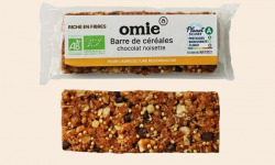Omie - LOT de 20 - Barres de céréales chocolat noisette - sans additif - 25 g