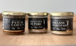 Saveurs Paysannes Charentaises - Trio Dégustation Apéro BIO  - Pâtés et rillettes