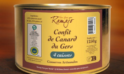 Maison Ramajo - Confit de canard IGP Gers 4 cuisses 1250g