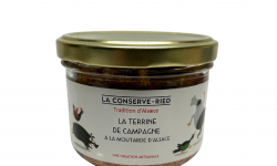 Les foies gras du Ried - Terrine de campagne à la Moutarde d'Alsace 180 G