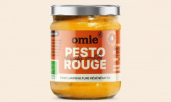 Omie - Pesto rouge bio - basilic d'Île-de-France - 190 g