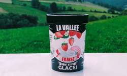 Les Glaces de la Vallée - Yaourt glacé à la fraise "la Vallée" 500ml