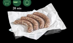 Nemrod - Saucisses de Sanglier à l'Ail des Ours (Par 4) (130g/pièce - 520g/colis)