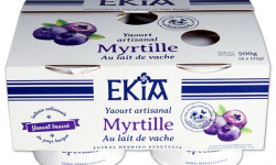 Bastidarra - Ekia - Yaourt Myrtille Brassé  4*125 gr