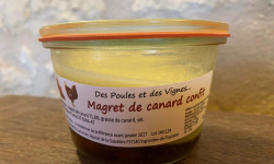 Des Poules et des Vignes à Bourgueil - Magret de canard  Confit