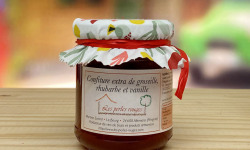 Les Perles Rouges - Confiture Extra De Groseille Rhubarbe À La Vanille Bourbon