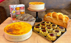 Maison Héron père et filles - Le panier Normand: gâteaux, pain à partager