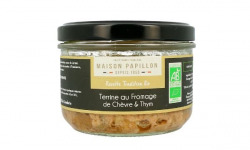 Maison PAPILLON - Artisan depuis 1955 - Terrine BIO Fromage de Chèvre et Thym 160g