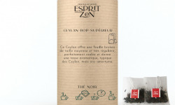 Esprit Zen - Thé Noir  "Ceylan BOP supérieur" - nature - Boite de 20 Infusettes