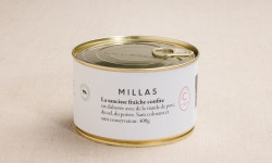 Maison Millas - Saucisse fraîche confite - conserve 340g