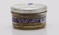 ONAKE - Le Fumoir du Pays Basque - Rillettes aux 2 Saumons au Piment d'Espelette - BIO x12