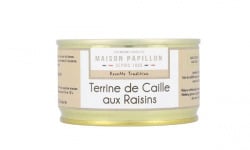 Maison PAPILLON - Artisan depuis 1955 - Terrine de Caille aux Raisins 130g