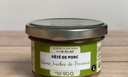 Au Bien Fait - Pâté de porc Olives, herbes de Provence - 90G