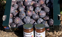 Délit de Gourmandise - Lot 3,5kg Figues Noires Fraiches Bio et 2x360g de Confiture de Figues Bio