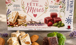 Nougats Laurmar - Coffret Fête des mères, nougat de Provence & Pâtes de Fruits Fraise Basilic