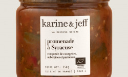 Karine & Jeff - Compotée de courgettes, aubergines et parmesan - Promenade à Syracuse 350g