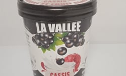 Les Glaces de la Vallée - Coffret Yaourt et fruits glacés au cassis "la Vallée" 12 pots de 500 ml