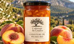L'OLIVERAIE DU COUDON - CONFITURE DE PÊCHE BIO  BIO 300Gr