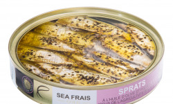 L'atelier Sea Frais - Sprats MSC dans l'huile d'olive et au poivre noir d’origine biologique 120gx10