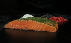 Thierry Salas, fumage artisanal - Saumon Gravlax - Agrumes, poivres de Timut et fleurs de souci 1,7kg