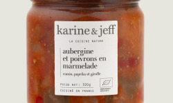 Karine & Jeff - Aubergines et poivrons en marmelade - cumin, paprika et girofle 320g