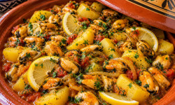 Le Paradis d'Escargot - Tajine marocain aux moules, pommes de terre & citron 🍋
