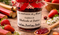 Maison Schmid - Confiture Rhubarbe et Fraises - Les Confitures de Nicole