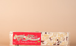 Maison Jonquier - Nougat blanc tendre aux cranberries - 100g - Artisanal