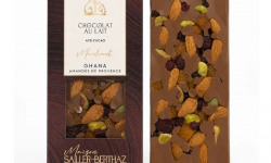 Maison Sailler Berthaz - Tablette chocolat au lait 43% mendiant