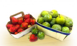 Maison du Pruneau - Cueillette du Gascon - Fraises 400g Et Prunes Reine-claude 500g