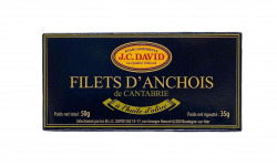 Etablissements JC David - Filets d'Anchois de Cantabrie à l'huile d'olive Série OR
