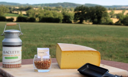 Ferme des Petits Monts - Raclette fermière BRUSCHETTA BIO au lait cru -  Part de 0,5 kg