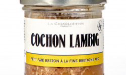 La Chikolodenn - Petit pâté breton au Lambig ou à la fine Bretonne 80g, idéal à offrir ou à s'offrir