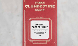 Barre Clandestine - Tablette de chocolat, coco et piment - bean to bar