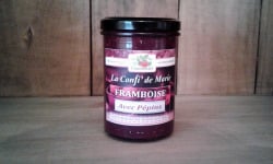 Le Domaine du Framboisier - Confiture allégée en sucre Framboise avec Pépins 250g