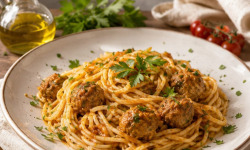 Le Paradis d'Escargot - Spaghetti aux boulettes de bœuf, sauce tomate maison