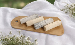 Ferme de L'Or Blanc - Lot de 2 Bûches Blanches et 2 Bûche Cendrées