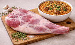 La ferme d'Enjacquet - Menu de Pâques – Gigot d’Agneau du Gers et Haricots blancs cuisinés maison – 4 à 6 personnes