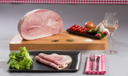 Traiteur Gourmet d'Alsace - Jambon cuit avec couenne Alsace terroir 200Gr