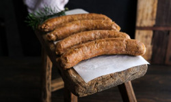 Ferme Porc & Pink - Saucisses Confites au piment doux cuitent sous vide basse température