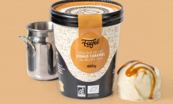 Mademoiselle Fayel - Crème Glacée Douceur de lait coulis caramel au beurre salé   - 100% Bio 500ml