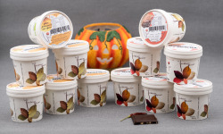 Le Jardinier Glacier - 12 pots: 6 Chocolat aux  Piments de Bresse et  6 Potimarron Aux Epices