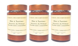 Secrets Incomparables - Pâte à Tartiner Noisette du Piémont IGP Chocolat Noir Croustillant (Offre -5%: 200gx3)